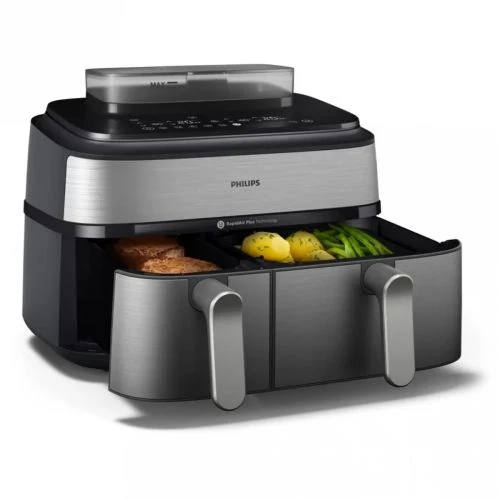 Philips Airfryer 5000 Series NA555/00, 9L EU, sidabrinė spalva