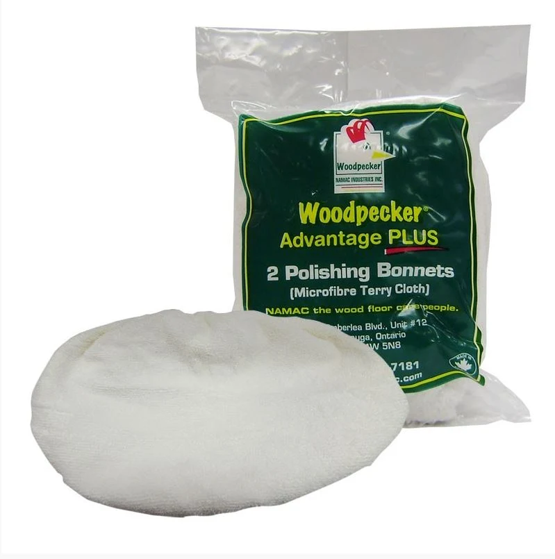 Woodpecker Hardwood Floor Cleaner Terry bonnets Pads WPH0029 - 2 Pack