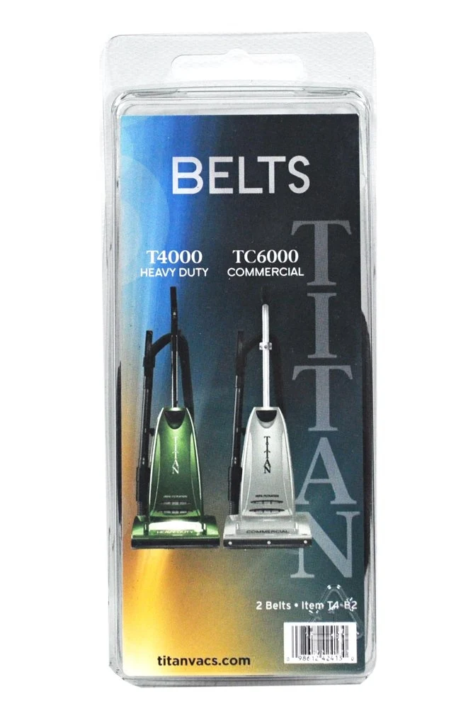 Titan T4000 & TC6000 Upright Vacuum Belts # T4-B2 - 2/pk