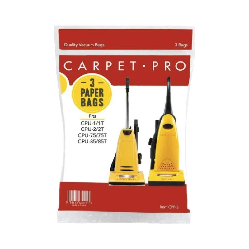 Carpet Pro CPP-3 Paper Vacuum Bags, 3/pk