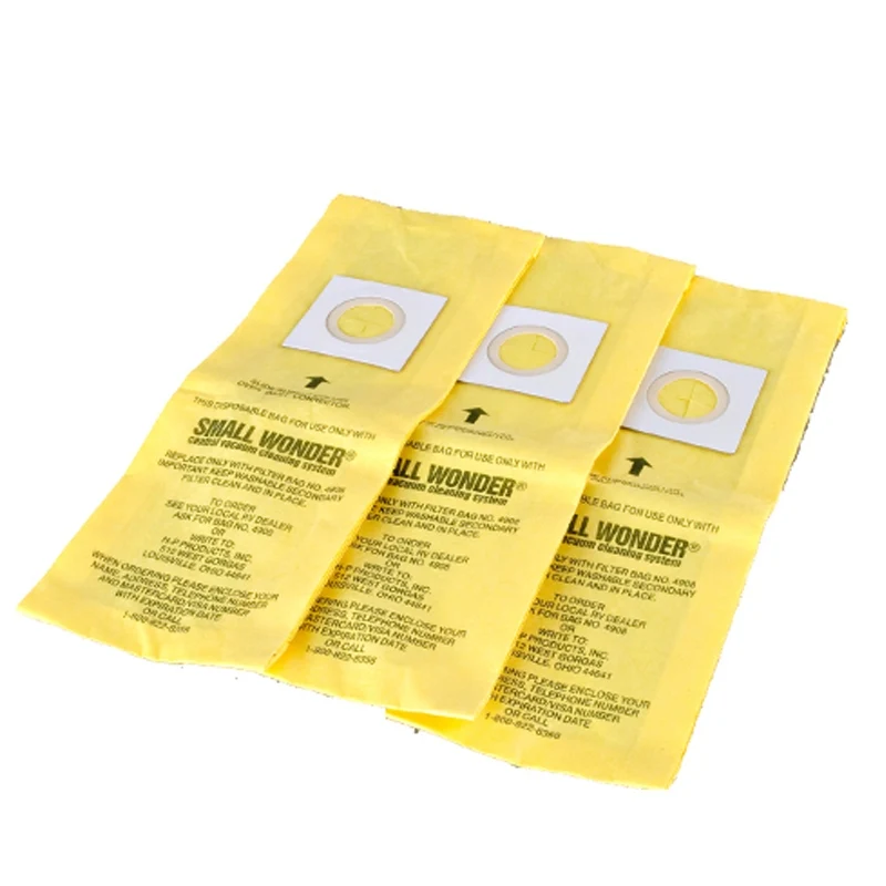 Vacuflo Small Wonder Bags for Small Wonder 5100, 6460 Central Vacuums #4908 - 3/pk