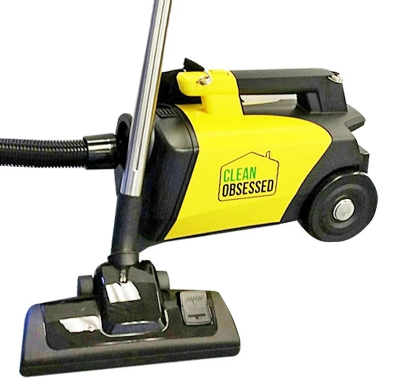 Clean Obsessed Commercial Lightweight Portable Canister Vacuum CO711, Includes 8 Piece Attachment Kit, 27 Foot Cord and Adjustable Shoulder Strap