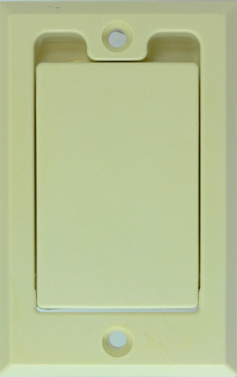 Central Vacuum Inlet Valve with Square Door (ALMOND) - 791700A