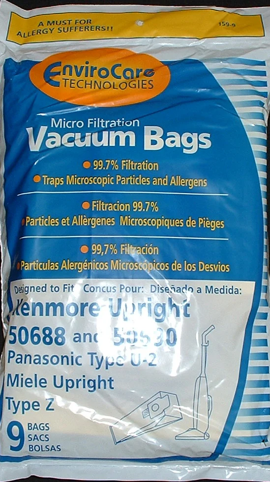 Kenmore 20-50688 / 20-50690 Style U, L, O Vacuum Cleaner Bags - Generic - 54 pack ( 50688 or 50690)