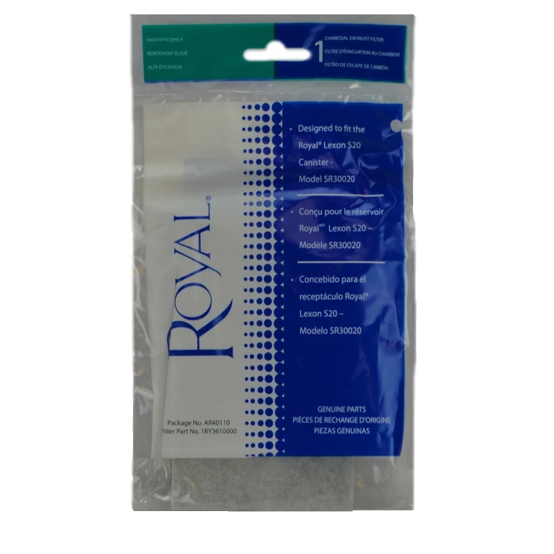 Royal AR40110 Exhaust Charcoal Filter for SR30020 Lexan S20
