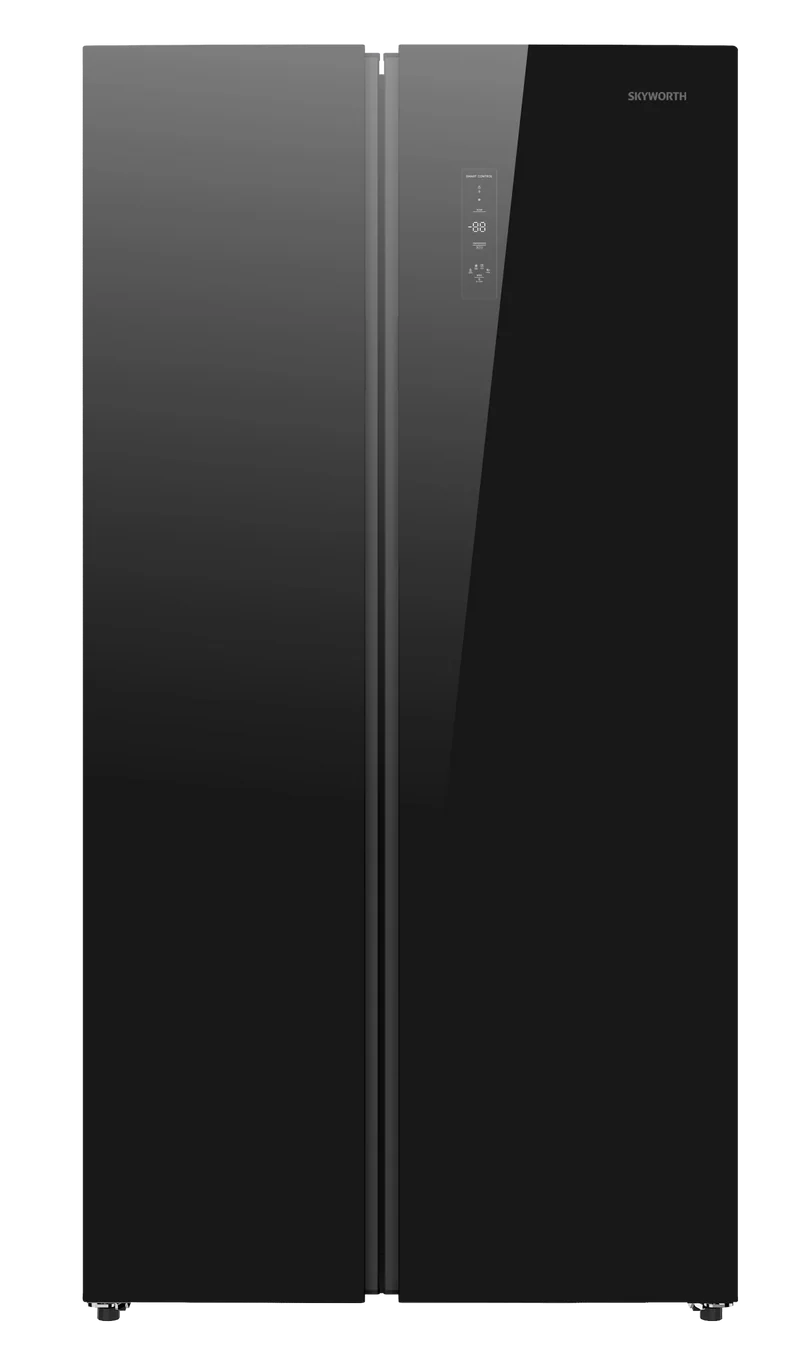 Skyworth 541L Side-by-Side Refrigerator No Frost A++ Black