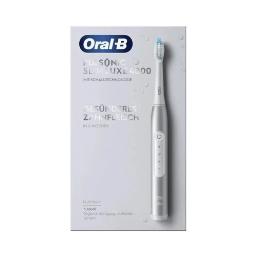 Oral-B elektrinis dantų šepetėlis Pulsonic Slim Luxe 4000 Platinum EU, juoda spalva