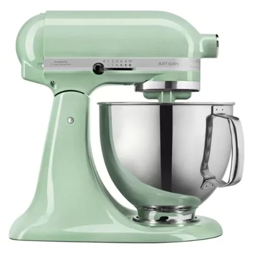 KitchenAid Artisian virtuvinis kombainas 4.8, 300 W, 10 Speed, Pistachio EU 5KSM175PSEPT, balta spalva