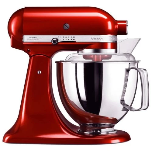 KitchenAid Artisian virtuvinis kombainas 4.8, 300 W, 10 Speed, EU 5KSM175PSEER, imperijos raudona spalva, pažeista tik pakuotė