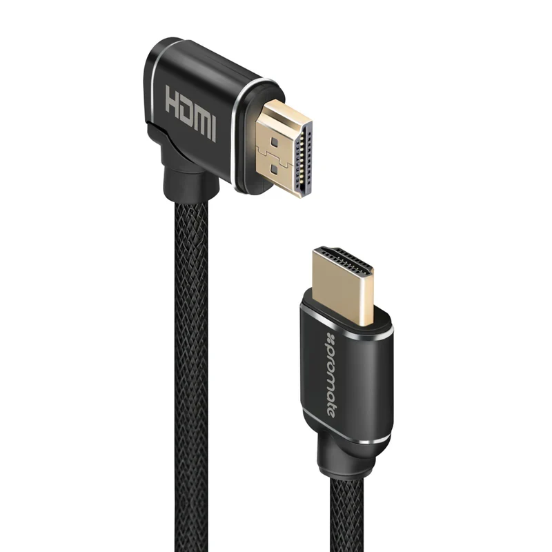 Promate ProLink4K1-300 High Definition Right Angle 4K HDMI Audio Video Cable - 3m