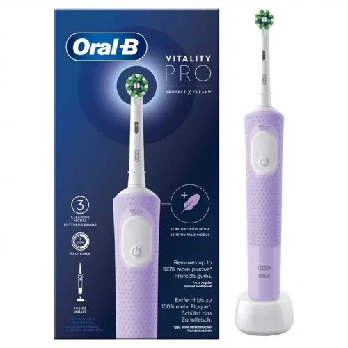 Oral-B elektrinis dantų šepetėlis Vitality Pro D103 EU, alyvinė spalva