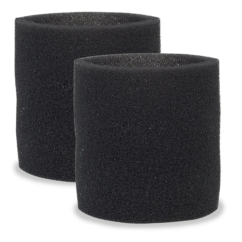 Multi-Fit Wet Vac Filters VF2001TP Foam Sleeve / Foam Filter for Wet Dry Vacuum Cleaner (2-Pack Wet Vac Filter Foam Slee