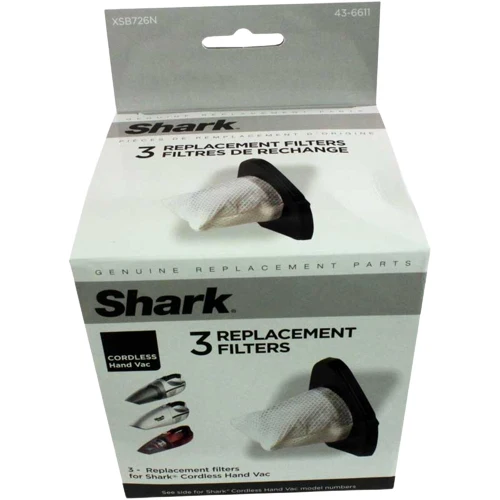 Shark Euro Pro SV726 Replacement XSB726N Filters - 3 Pack Genuine