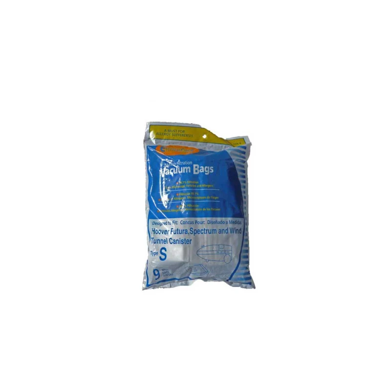 Hoover Type S Envirocare Brand Allergen Microlined Vacuum Bags - 6 Packs- 54 bags