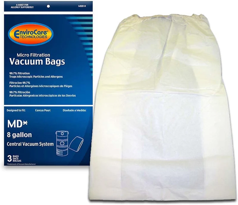 Modern Day Central Vacuum Bags 12 gal , 3/pk, MD814L