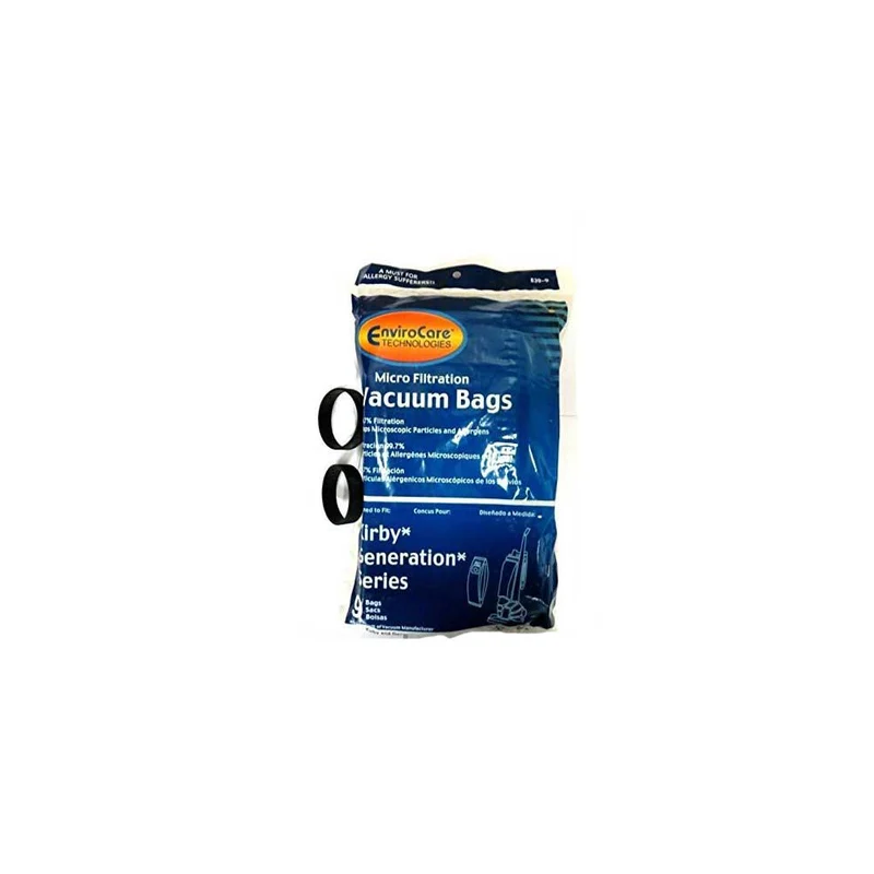 Replacement Kirby Generation 1,2,3,4,5,6 and Ultimate G Allergen Filtration Bags (9 BAGS & 2 BELTS)