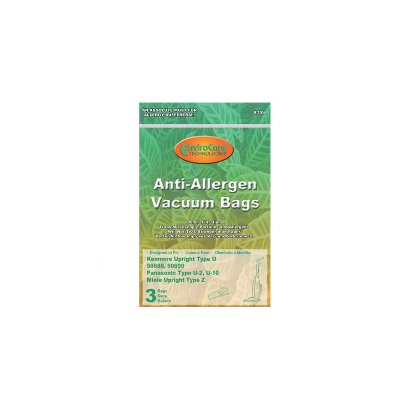 Kenmore Upright Allergen Filtration Cloth Vacuum Cleaner Bags. Fits Style 50688 and 50690 - 3pk.