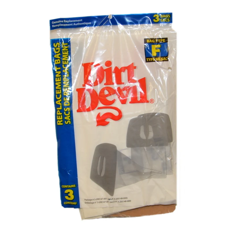 Dirt Devil Type F Vacuum Bags (3-Pack), 3300480001