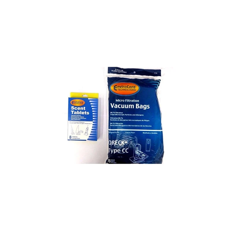 Oreck Vacuum Cleaner Bags To Fit Style CC, and all XL Upright Models (8 Bags & 8 Scent Tabs)