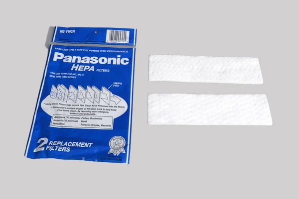 PANASONIC Replacement Vacuum HEPA exhaust filter for V6800, V6900, V7300 and V5700 model vacuums, App. 7.60inx 2.10in #MC-V193H, MCV193H, measures 7 1/4" x 2 1/8" x 1/4"
