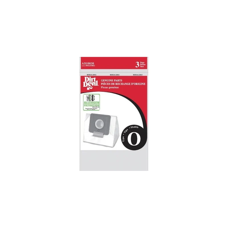 Dirt Devil Type O Allergen Vacuum Bags (6-Pack), AD10030