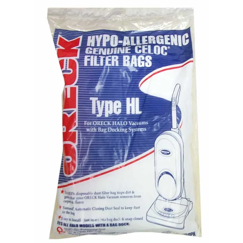 Oreck Edge CY Vacuum Bags - HEPA Odor Fighting Bags - HB8PKOH - Genuine - 8 Pack