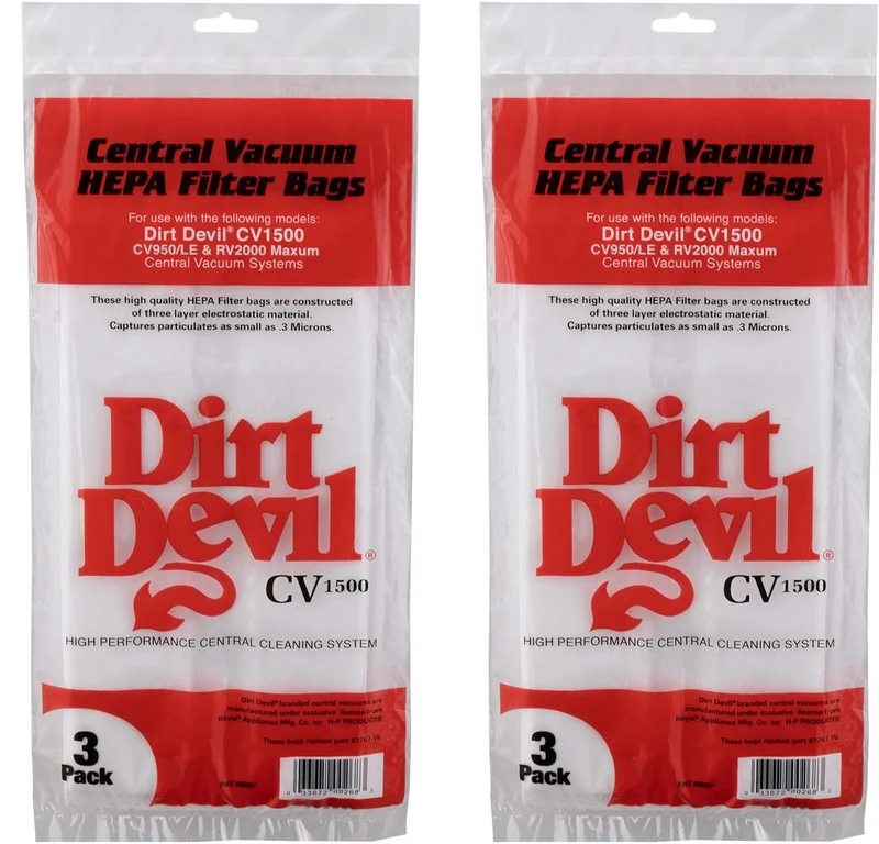 H-P Products Dirt Devil CV1500 Vacuum Filter Bag, (Pack of 6) part # 9597