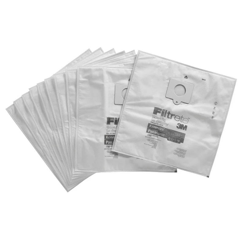 10 Kenmore 3M Filtrete Style C, Style Q 5055 20-50557, 50558 Progressive, Intuition Canister Vacuum Bags S68700A