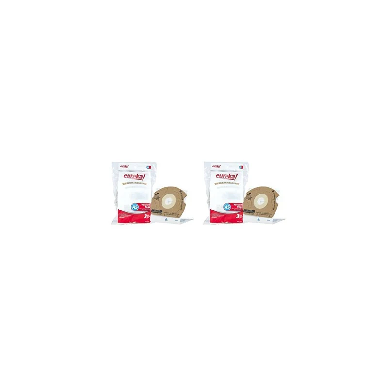 Eureka AS Premium Filtration Vacuum Bag 68155 - (2 packs of 3 bags 6 Bags in Total)