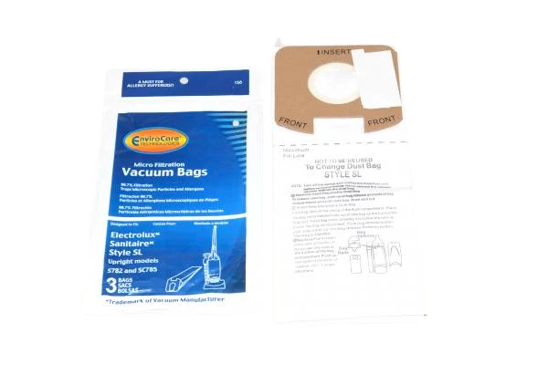 6 Eureka Sanitaire Type SL Vacuum Bag, Commercial Mini Upright Vacuum Cleaners, S782, SC785, S782A, S782A-1, SC785A