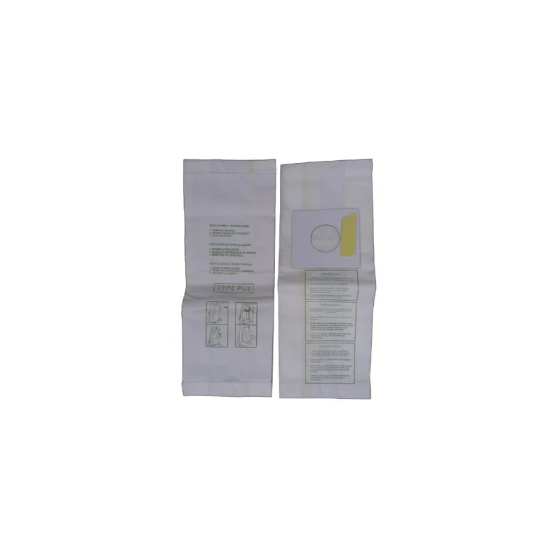 12 Sharp Pu-2 / Pu2 Allergy Vacuum Bags, Upright Vacuum Cleaners, EC12SWC, ECT5970, ECT5980, ECTU5907, ECTU5909, #844