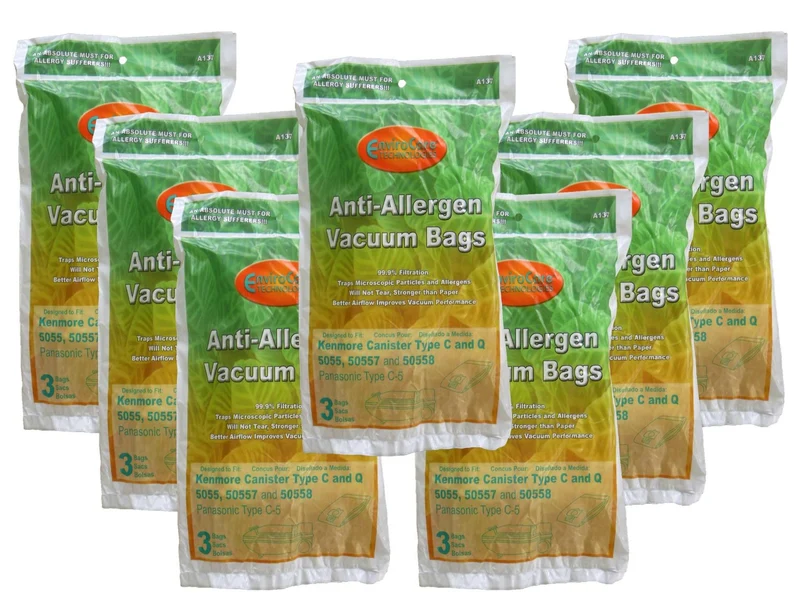 21 Kenmore HEPA Like Canister Type C, Q, 50558 50555 50557 Sears Vacuum Bags, Canister, Panasonic Vacuum Cleaners, MC-V1