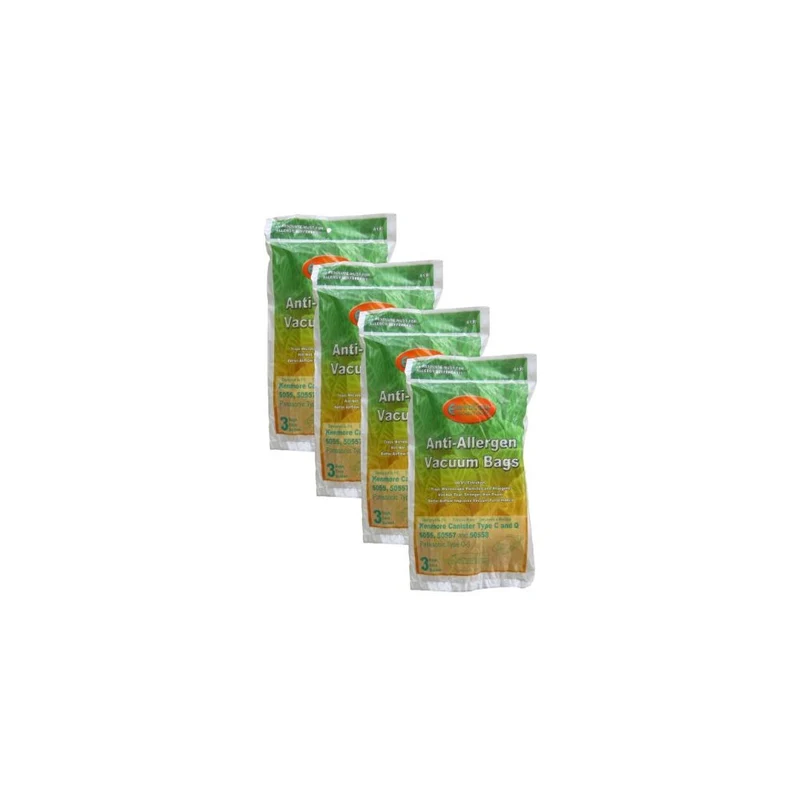 12 Kenmore HEPA Like Canister Type C, Q, 50558 50555 50557 Sears Vacuum Bags, Canister, Panasonic Vacuum Cleaners, MC-V1