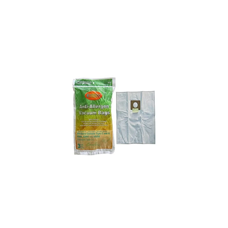 3 Kenmore Canister Type C, Q, 50558 50555 50557 Sears Vacuum Bags, Canister, Panasonic Vacuum Cleaners