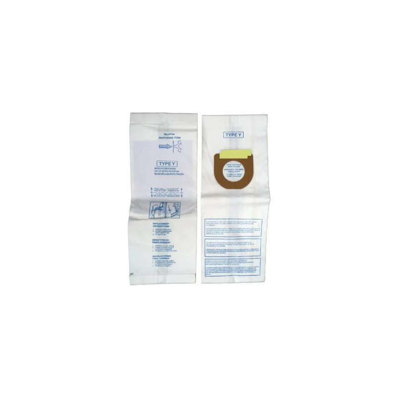 6 Hoover Allergy Vacuum Type Y Micro Filtration Paper Bags, WindTunnel Upright Vacuum Cleaners, 43655109, 4010100Y, 4010801Y