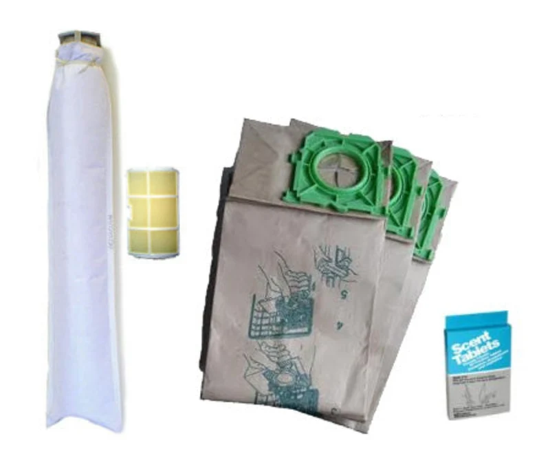 10 Bags, 2 Filters and 8 Scent Tablets for X Series Bags & Filter Service Kit For Upright Sebo Vacuums. Compare to SEBO 5828AM