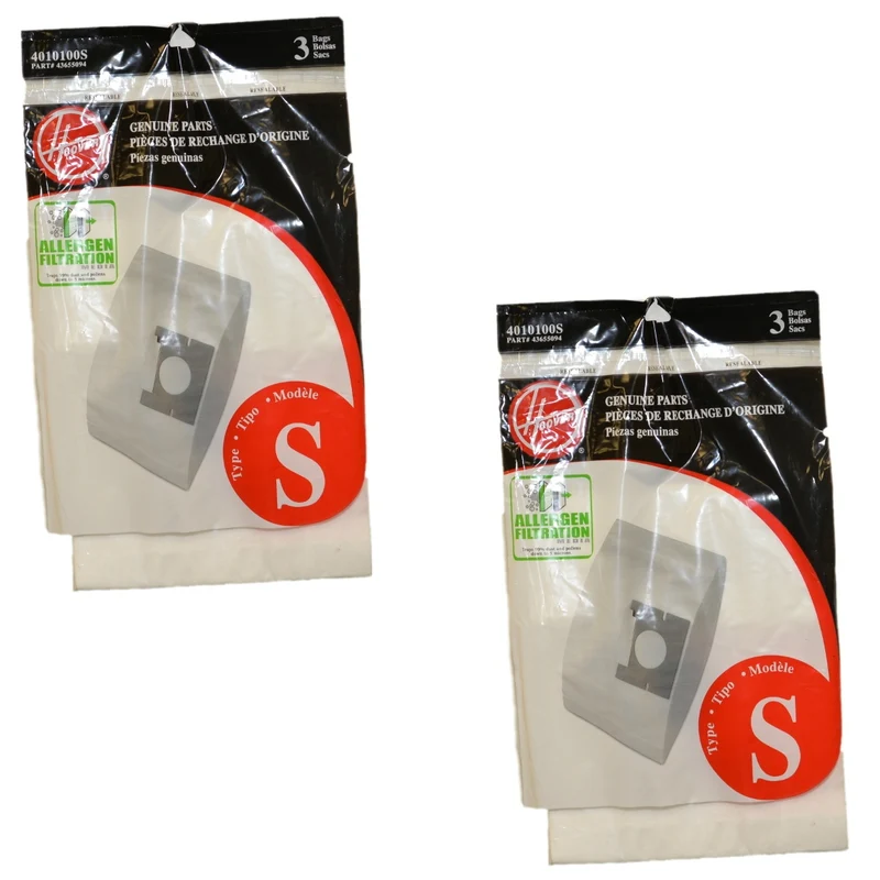 Hoover Type S Allergen Back (6-Pack), 4010100S