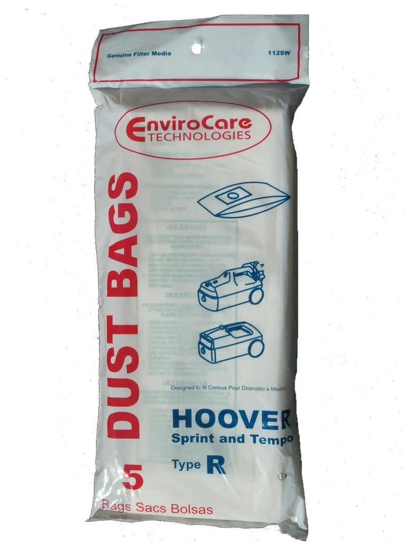 15 Hoover Type R Sprint, Tempo, Allergy Vacuum Bags, Sprint, Tempo, Hornet, PortalPower II, PTP II Vacuum Cleaners, 4010