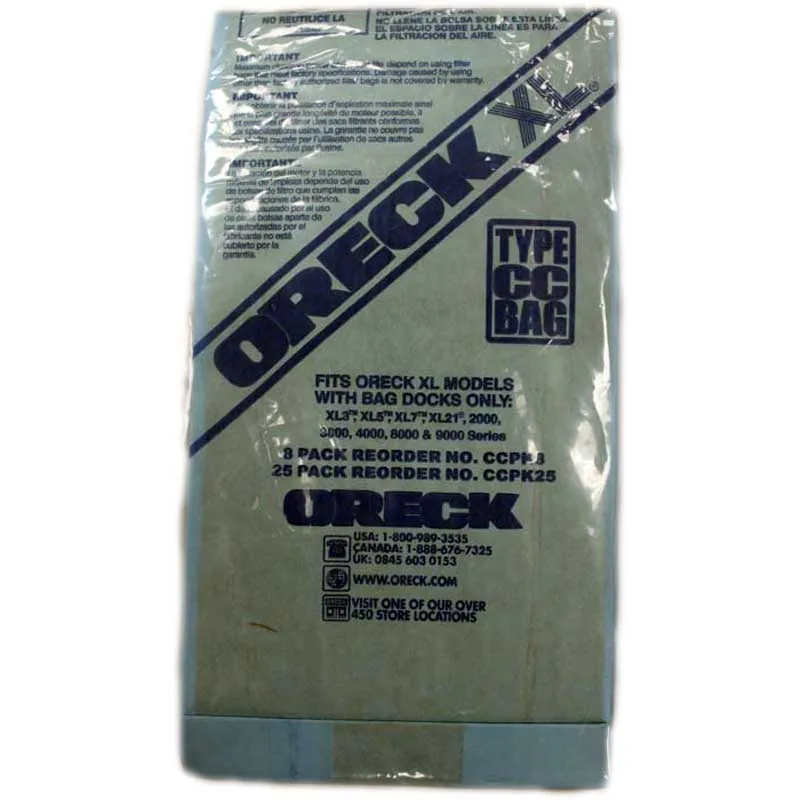Oreck CCPK25 Vacuum Cleaner Bags - 25 Bags