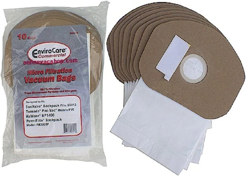 Sanitaire/ Tornado/ Koblenz, Powr-Flite Vacuum Cleaner Bags ‎for PV6, BP1400, BP6, PH300BP# ECC340 - Generic - 10 pack