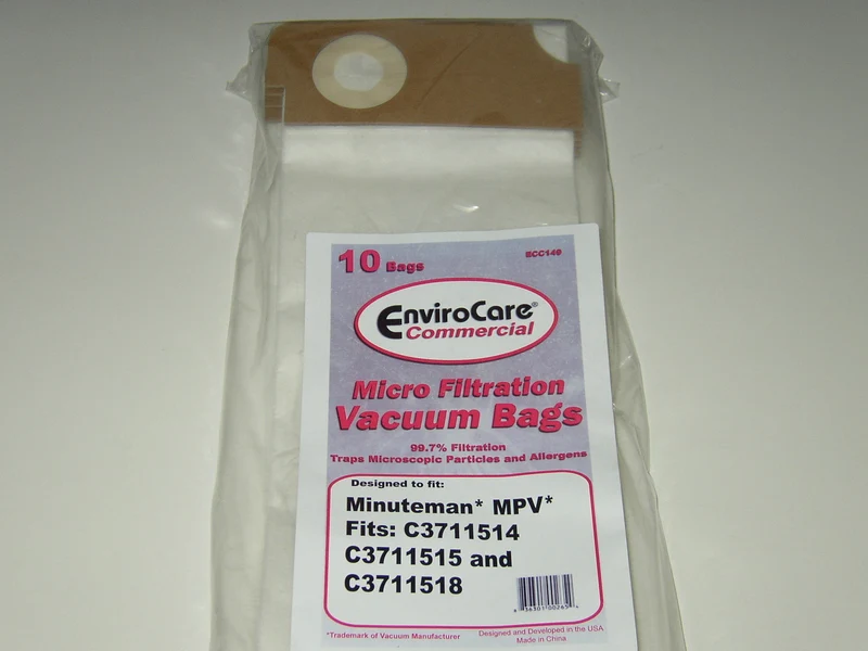 Minuteman Royal MVP C3711514 Commercial Vacuum Cleaner HEPA Bags # ECC149, 370320pkg - Generic - 5/pack