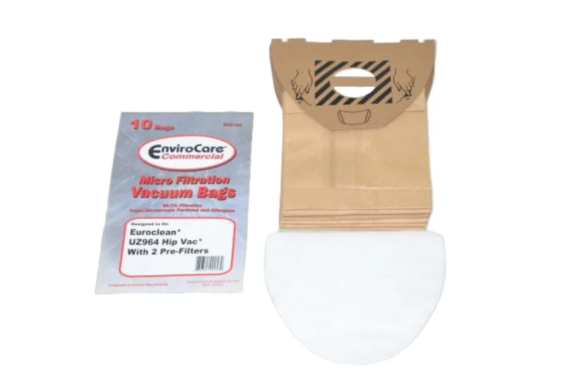 Euroclean Hip Vac UZ964 Commercial Vacuum Cleaner Bags #ECC144 - Generic - 10 pack