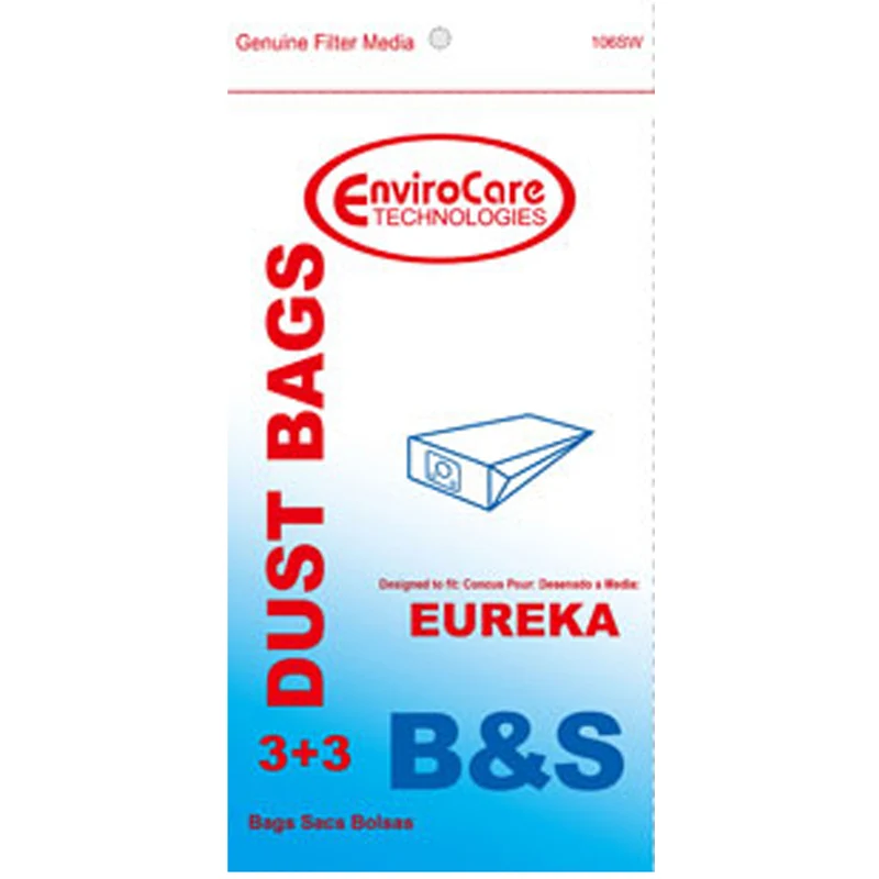 Eureka B&S Vacuum Bags - Generic - 3 bags + 3 filter/pack