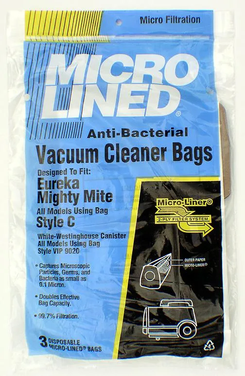 Eureka C Mighty Mite Series 3000, 3100 Vacuum Bags - Generic - 3 pack