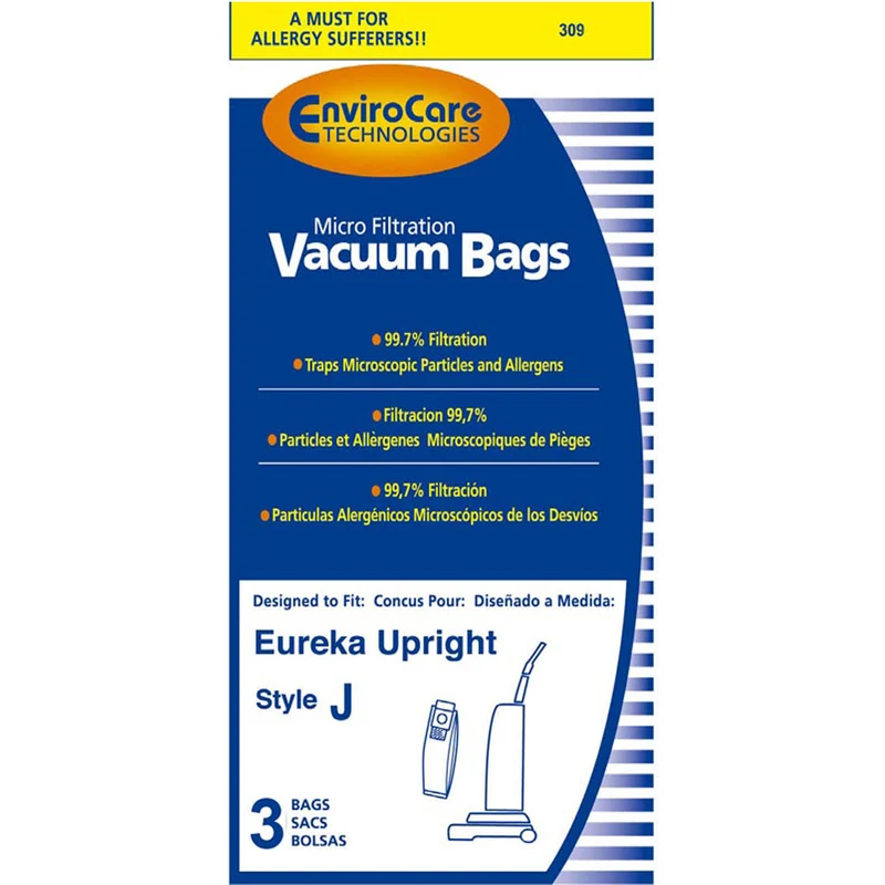 Eureka J Micro-Lined Vacuum Bags 61515A, 61515B, 61515C - Generic - 9 pack