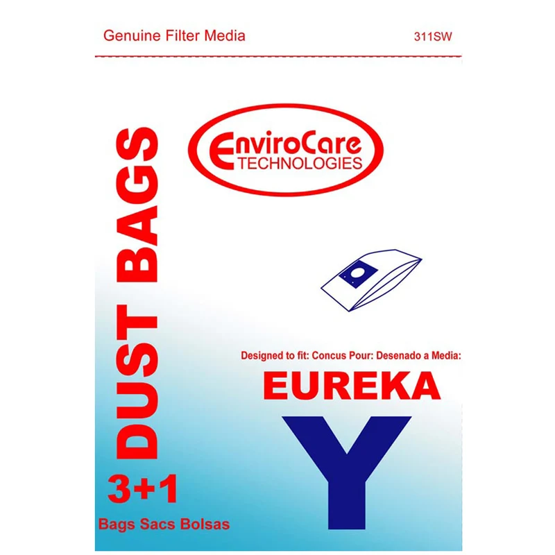 Eureka Y Vacuum Bags - Generic - 3 bags + 1 filter/pack
