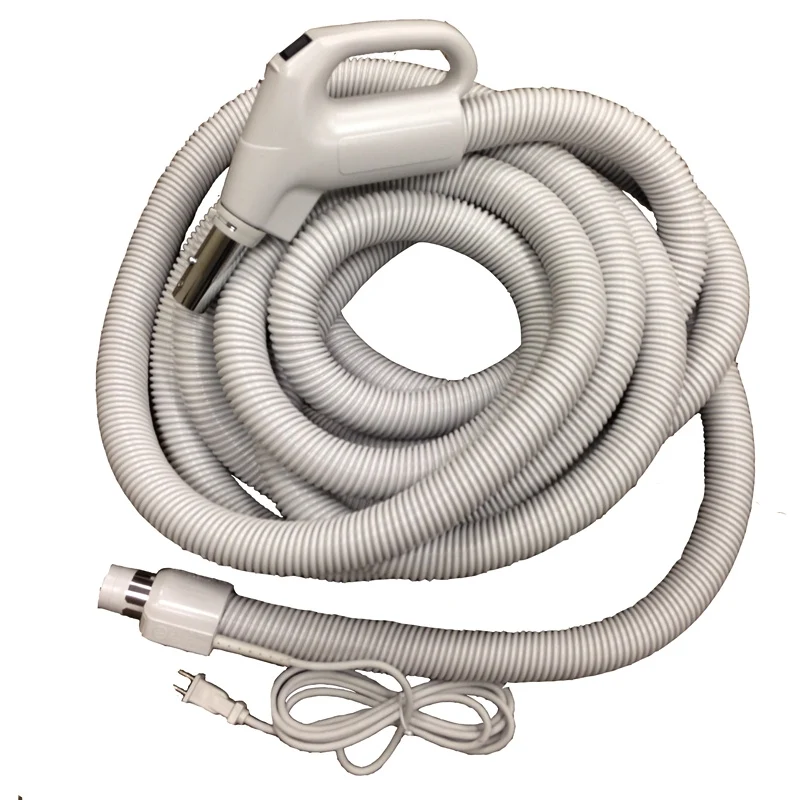 30' Crush Proof Central Vac Vacuum Hose Dual Switch Gas Pump Handel w/ Pigtail #SV130114030BCUI, CBEZ138030-N, SZ130114030BCUG, 06-1133-21