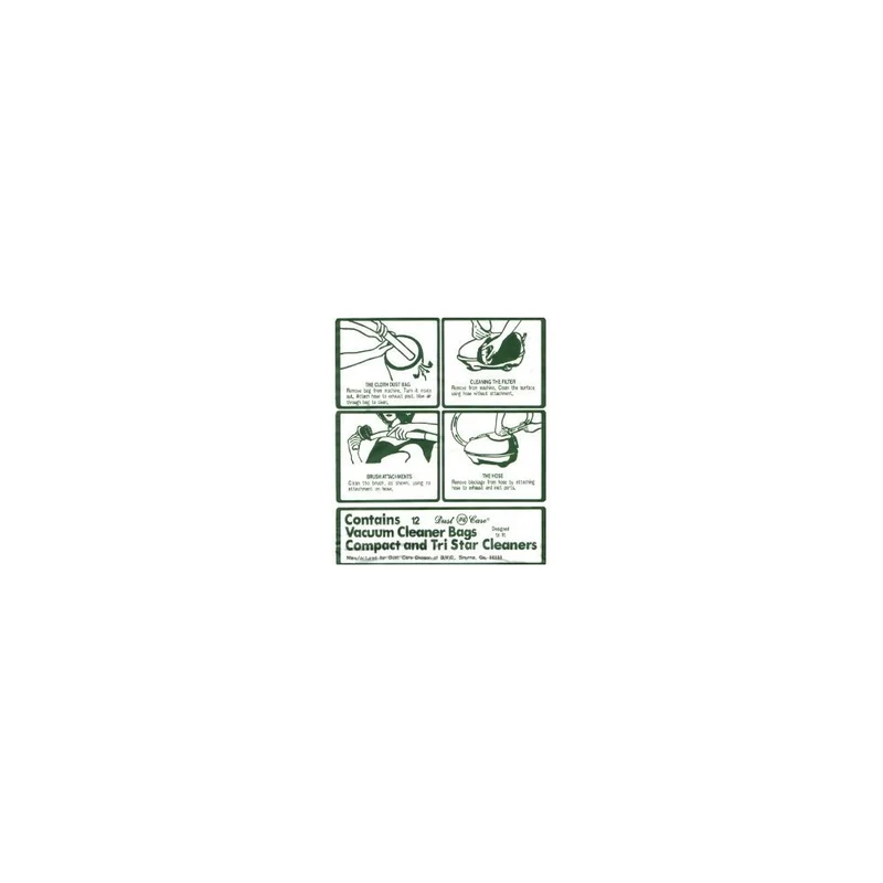 Replacement Compact/Tristar Paper Bags (12 Pack)