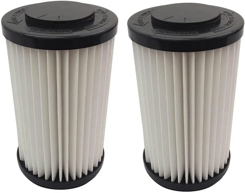 (2) Kenmore Bagless Pleated Tower HEPA Filters & 2 caps, Upright bagless, Sears 300 Series, Part 20-82912