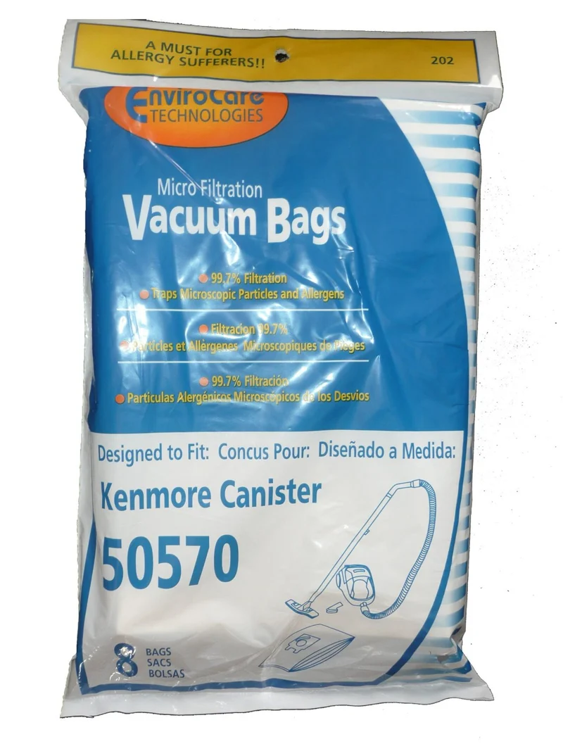 16 Kenmore I Ultra Care 50570 Sears Vacuum Bag, Canister Vacuum Cleaners, 609315, Replaces Sears 20-50570,